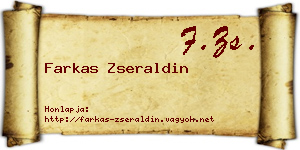 Farkas Zseraldin névjegykártya